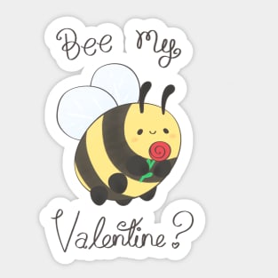 Bee my valentine? Sticker